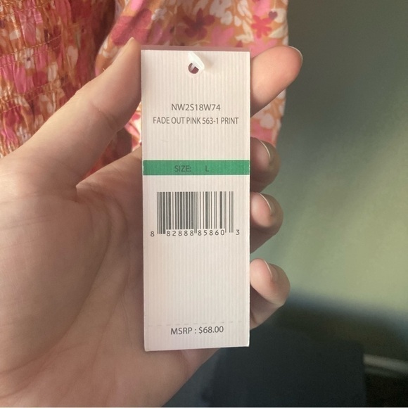 Nanette by Nanette Lepore | Floral Square Neck Off-The-Shoulder Stretch Top - Picture 4 of 6